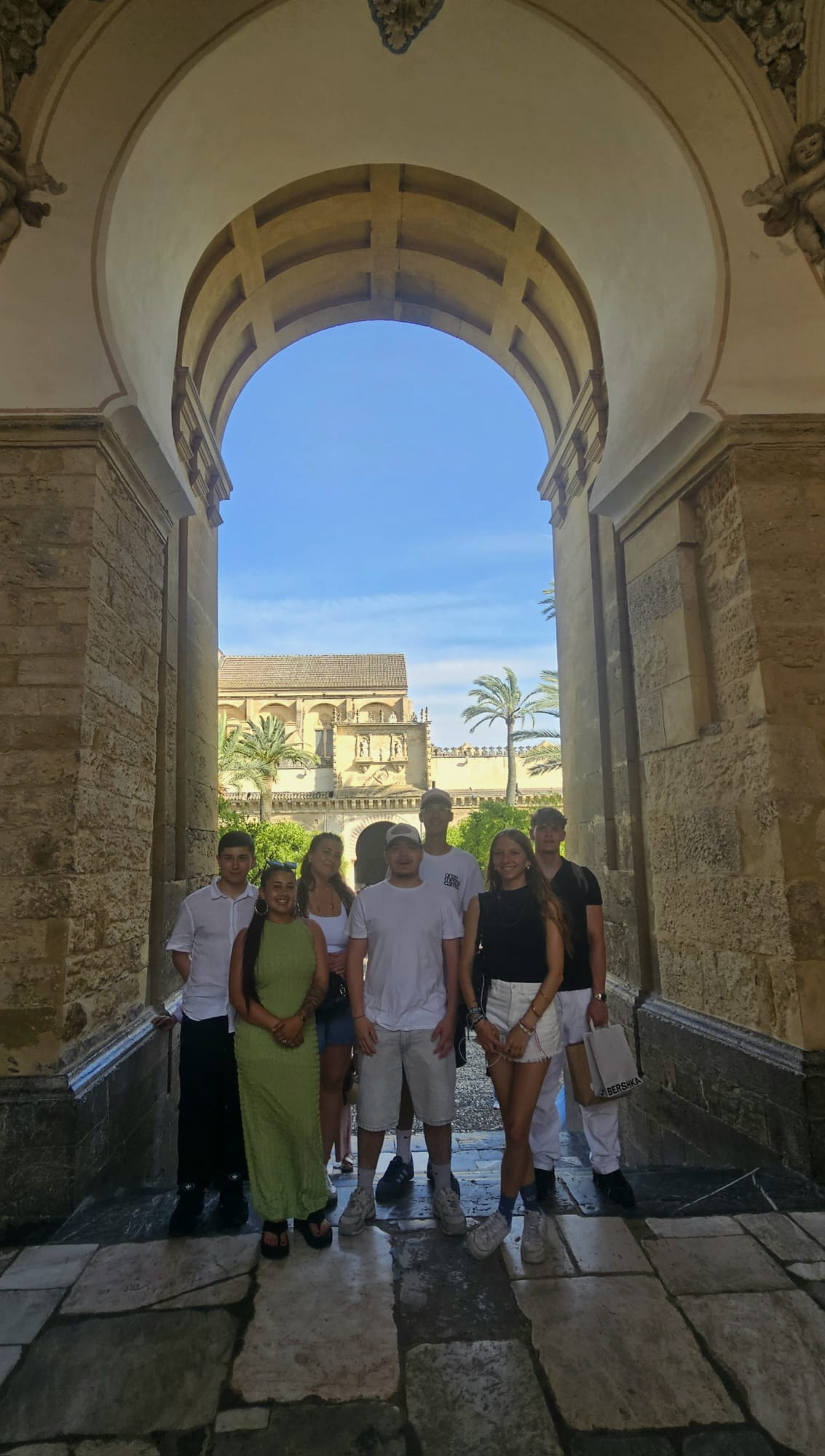 French VET students visiting the Mosque - Cathedral