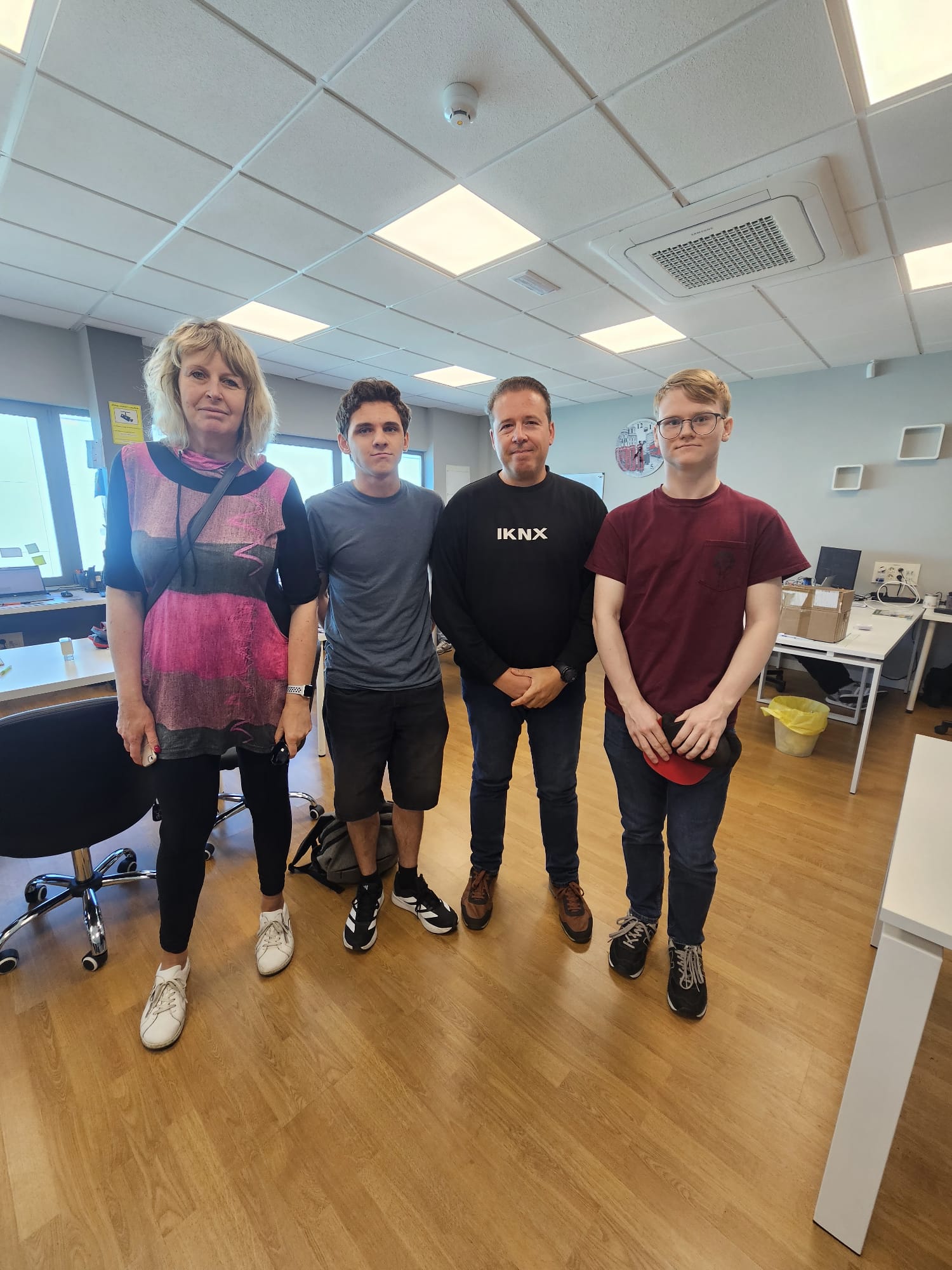 Participants in IT sector Erasmus+ internships in Córdoba working with AUTOMATION 