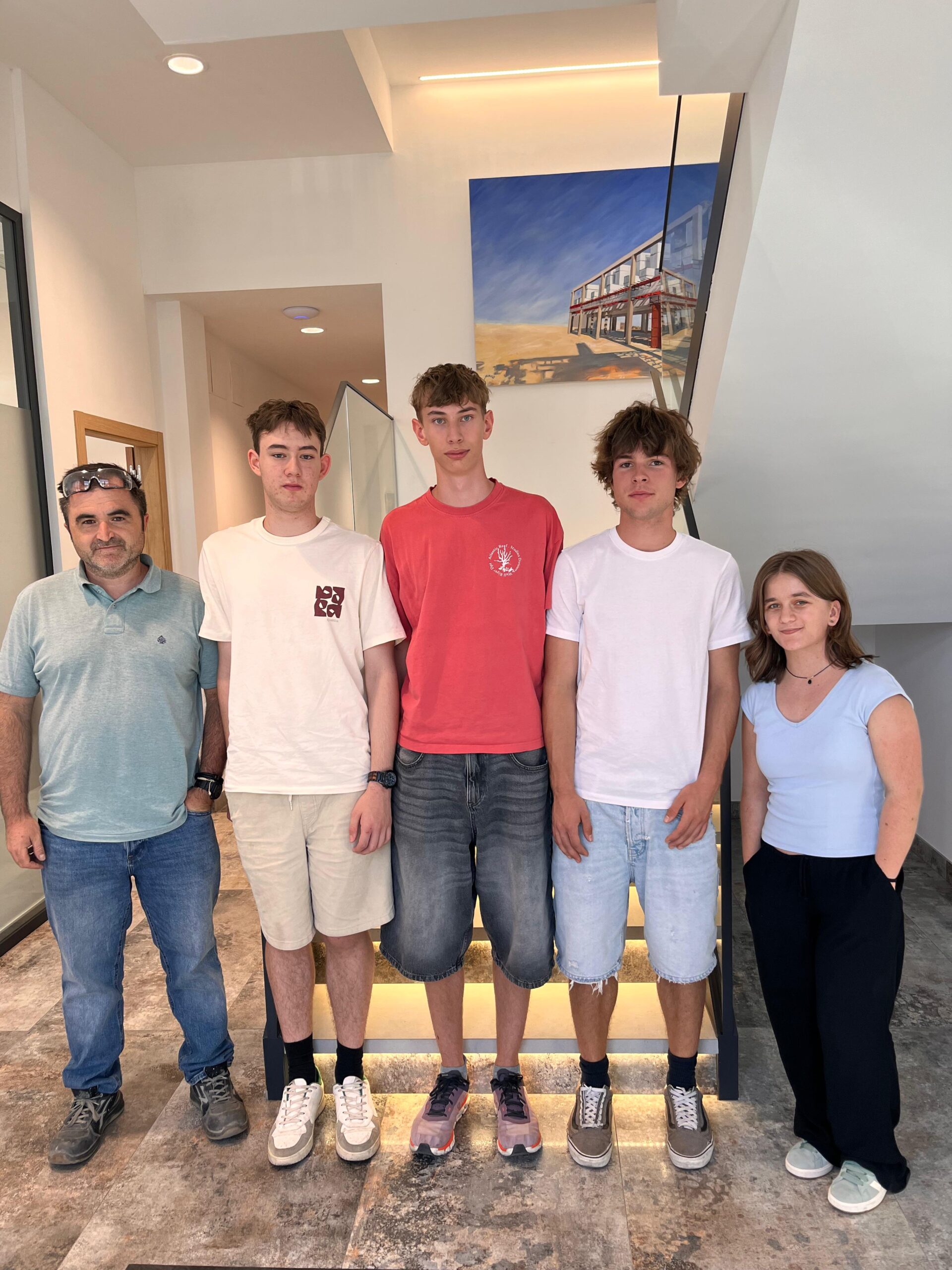 Austrian mechatronics students Erasmus placement Spain