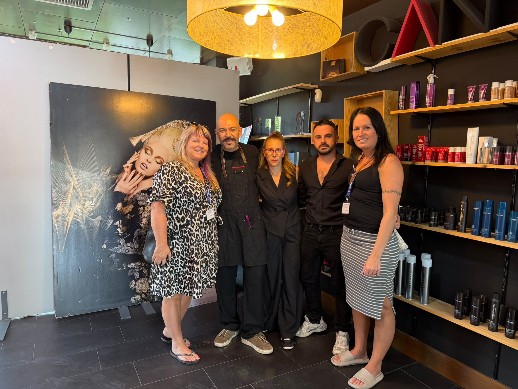 Swedish job-shadowing visit at a hairdressing salon in Córdoba